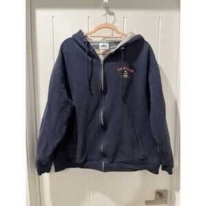 Vintage Disneyland Resort Jacket W/ Hood Navy Blue Size XL
